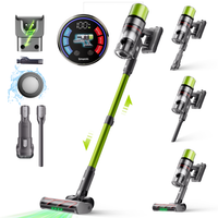 smartai v6 aspiradora sin cable aspiradora escoba 65kpa 650w potente hasta 80min de autonomia bateria grande 24000mah cepillo anti-enredos para alfombras suelos duros pelo de mascotas y coche