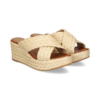 Unisa Sandalias Cuña Mujer - Beige Talla 38