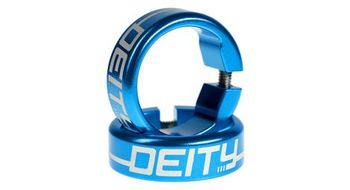 Deity grip clamps rings aluminio azul