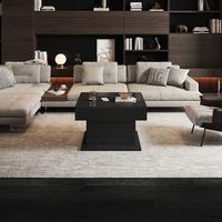 mesa de centro elevable negra de alto brillo 70 x 70 cm tablero giratorio 360