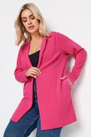 yours blazer largo fucsia mujer curvy y tallas grandes yours