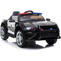 coche de policia ataa - coche electrico infantil para ninos bateria 12v con mando control remoto
