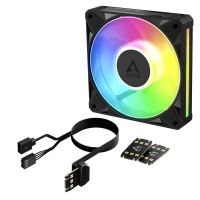 refrigeracion aire arctic ventilador 120mm bionix p12 a-rgb pwm cadena led