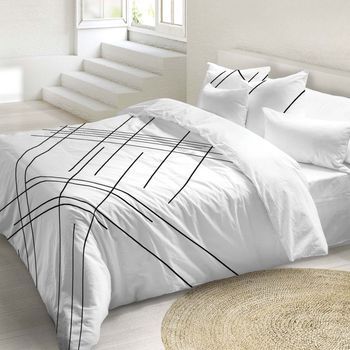 Naturals - Funda Nórdica Estampada Cama 180 - Algodón Extra Suave - Incluye 1 O 2 Fundas De Almohada - Fabricado En España - Line