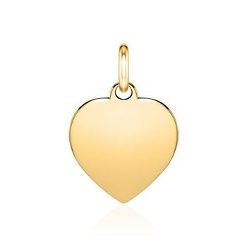 14 quilates colgante de oro corazón con opción de grabado