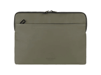 funda portatil - tucano gommo sleeve 14 para portatiles de 14 o macbook air 15 2023-2024 impermeable bolsillo exterior verde militar
