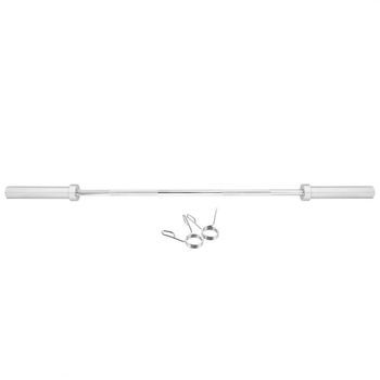Barra Olímpica Recta 12,9kg/1500mm + Abrazaderas De Muelle Hms Gop150