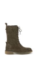 botines de ante con cordones taupe 39