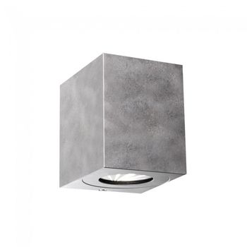 Aplique de exterior galvanizado led canto kubi 2 (2x6w)