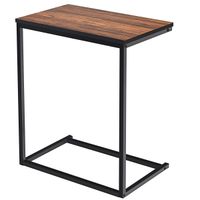 costway mesa auxiliar escritorio de computadora mesa de ordenador pc multifuncional madera 55 x 35 x 65 cm