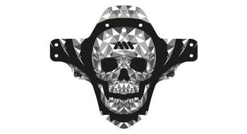 All mountain style ams guardabarros delantero calavera gris negro