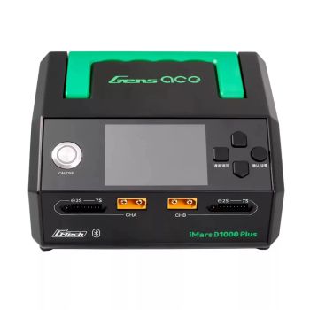 Gens ACE iMars D1000 Plus Cargador inteligente de equilibrio con entrada AC 100-240V, salida DC 0-32V, 1000W 50A, Blueto