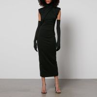 de la vali metropolitan high-neck jersey midi dress - uk 8