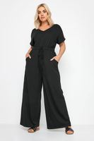 yours mono negro pierna ancha mujer curvy y tallas grandes yours