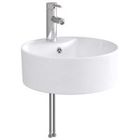 lavabo de bano con grifo y desague cromado 405 x 405 x 15 cm vidaxl