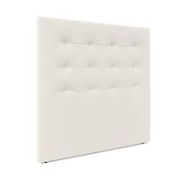 cabecero de polipiel capitone hasta el suelo 135x120cm camas 120135 - blanco hueso