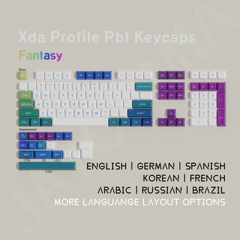 Teclas MOA para teclado mecánico, diseño de Material PBT Dye-Sub ISO/ANSI, árabe, alemán, Brasil, español, francés, Coreano