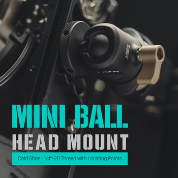 TILTA Mini soporte de cabeza de bola TA-MBH-1420-B 1/4 modelos de tornillos de posicionamiento accesorios de expansión de cabezal de Monitor de boca de zapata fría fija