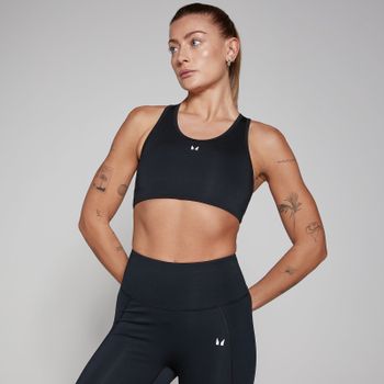 Sujetador deportivo de entrenamiento con espalda nadadora para mujer de MP - Negro - XXS