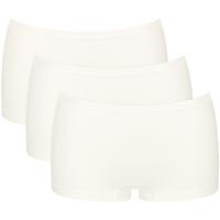 sloggi shorty  boxer pack de 3 minishorts go daily cotton para mujer