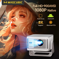 proyector magcubic con enfoque automatico android 14 4k 900 ansi 8k nativo 1080p hy350max con wifi 6 bluetooth 54 16 gb allwinner h726 portatil para exteriores