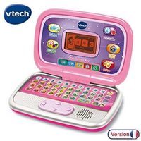 vtech - ordenador genius kid rosa ordenador infantil con pantalla retroiluminada 20 actividades y juegos progresivos juguete educativo regalo para