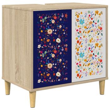 Mueble De Cuarto De Baño Mainz Sonoma 60 X 40 X 60 Cm Vidaxl