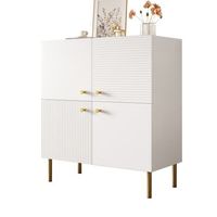 aparador - mueble de almacenamiento - mdf - blanco 80x36x90cm