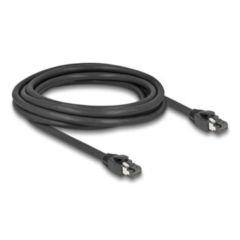 Cable de red DeLOCK RJ45 Cat.8.1 S/FTP 3 m hasta 40 Gbps negro