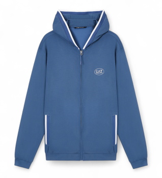 EA7 para hombre. 7M001544_AF13289 Sudadera Tennis Club azul (S), Casual, Deportivo, Sportswear, Multideporte, Poliéster, Manga corta