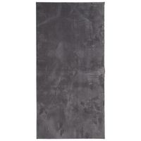 alfombra de pelo corto suave lavable huarte antracita 100x200cm vidaxl