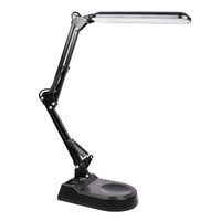 bel air home lampara flexo led 10w escritorio articulable bridge 3 temperaturas de luz 3000-4000-6000k metal negro regulable moderna interruptor base oficina estudio