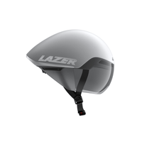 casco lazer victor kineticore plateado blanco mate talla m