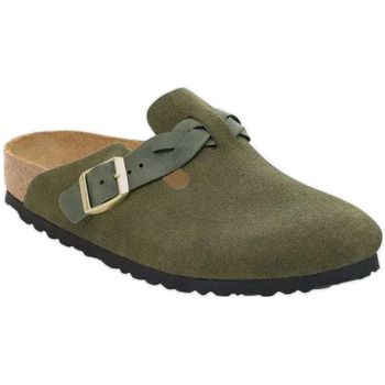 BIRKENSTOCK Zuecos Sandales Boston Braided cuir velours para mujer
