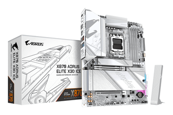 Placa AMD GIGABYTE X870 AORUS ELITE X3D ICE Placa Base - Compatible con procesadores AMD Ryzen 9000, VRM digital de 16+2+2 fases, hasta 9000Hz D