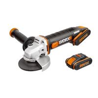 miniamoladora 2 baterias litio 2ah 115mm 20 v - worx - wx800