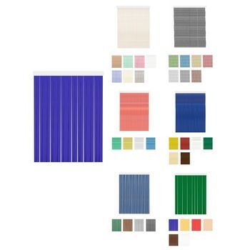 Jardin202 - Cortinas De Exterior Impermeables – Cortinas Antimoscas Para Terrazas Y Porche  100 X 240 Cm (diana - Azul)  100 X 240 Cm (diana - Azul)jardin202