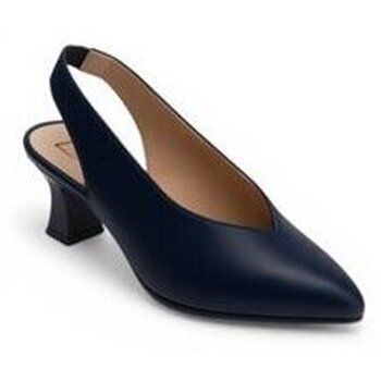 Pitillos Zapatos de tacón destalonado azul para mujer