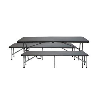Conjunto Plegable Mesa Con 2 Bancos De 180cm Catering 7house