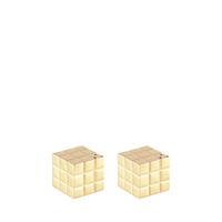 salero y pimentero cubitera rubiks dorado 3x3x3 cm
