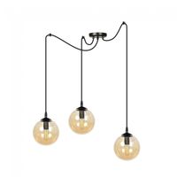 lampara colgante fedora ambar 3 luces