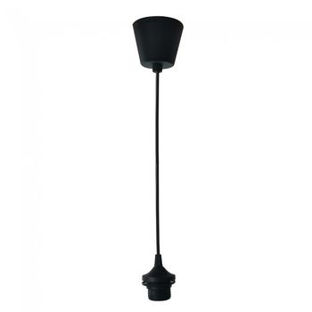 Portalámparas de techo e27 negro mate