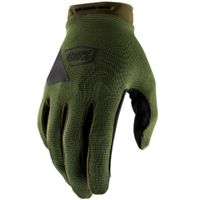 100 ridecamp race gloves - army greenblack xx large