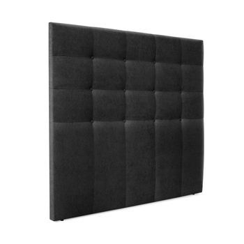 Cabecero De Tela Aqualine Capitoné Hasta El Suelo 150x120cm Camas 150 - Negro