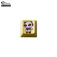akko 8th anniversary keycap aleacion de titanio artisan keycap 1u oem perfil keycap para teclado mecanico para jugar accesorios diy