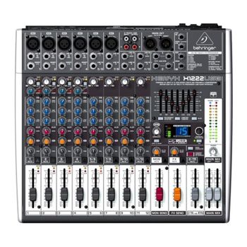Mezclador Behringer X1222USB 4 canales 24bit 48kHz con USB y XLR