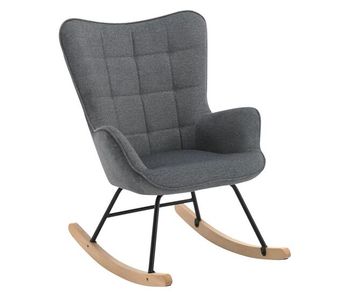 Balancín tv 67,5x65x95 cm - respaldo alto ergonómico, sillón de lectura y relax - gris oscuro