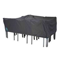 funda para conjunto de jardin 200 x 130 x 60 cm de poliester gris