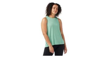Camiseta de tirantes smartwool active  p  strong  ultralite  strong   p para mujer verde