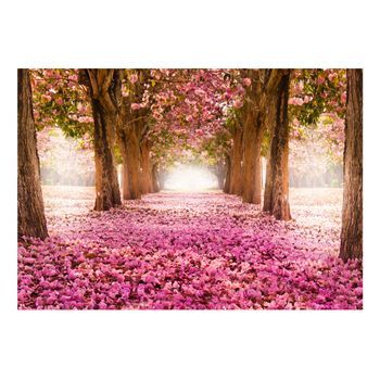 Papel Pintado 3d - Arboleda Rosa (350x245 Cm)